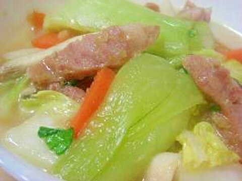 青梗菜の温サラダ